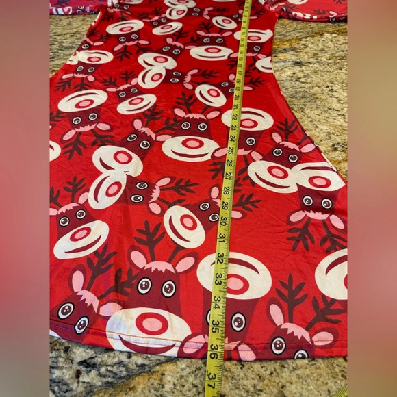 Vessos Rudolph Christmas Holiday Dress Size Small  Soft Lightweight - Picture 6 of 10